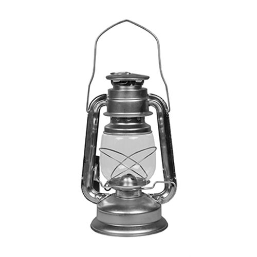 Windlicht, mat zilverkleurig