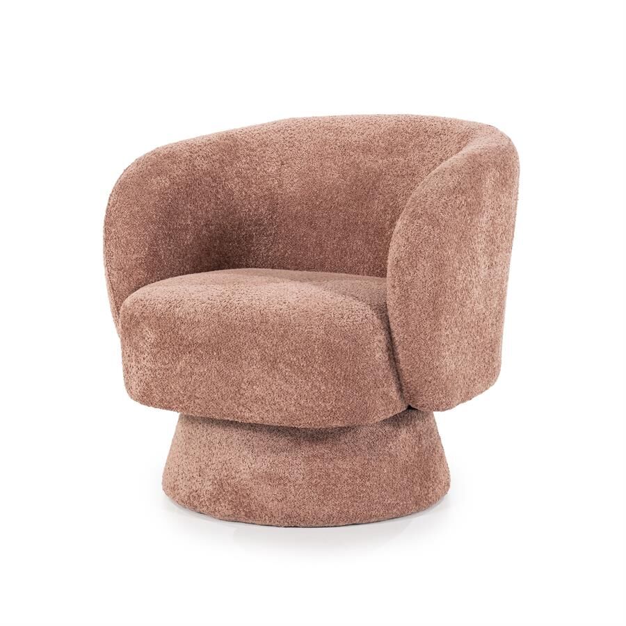 Home - fauteuil Balou, terracotta (draaibaar)