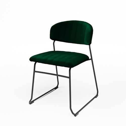 Devine stoel 2.0 green, lxbxh 55x52x79 cm.