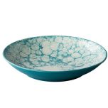 Diep bord Bubble, turquoise, Ø 25,5 cm