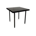HM Zittafel  zwart transparant blad