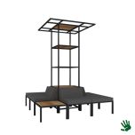 Hot Metal Pergola compleet met loungezit 280 hoog