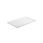 Schaal melamine, smalle rand, wit plat, 1/1 GN
