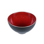 Komschaal Lava rood, Ø 14 cm.