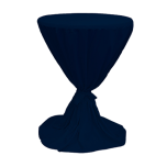 Statafellaken diabolo met strik, marine blauw