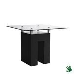 Unow zittafel met frosted glasplaat