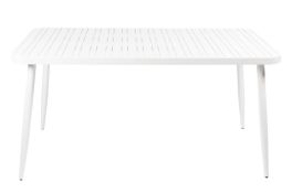 Tafel Retro wit, vintage, 150x75 cm