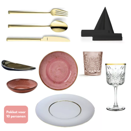 Amira Blush - dinerset - 10 personen