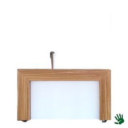 Bamboo bar wit, incl. tap