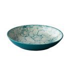 Diep bord Bubble, turquoise, Ø 21 cm