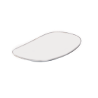 Bordje Fossil, ovaal, white