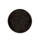 Platbord zwart Tahiti, rond 20 cm.