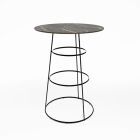 Alice statafel - rond, Zwart onderstel