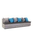 Steigerhouten bank, inclusief kussens, lxbxh 300x81x85 cm