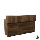 Palissander buffet / bar, met aluminium blad en opzetstuk