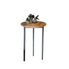 Hot Metal statafel rond, mangohout