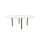 Dinertafel rond met wit blad ø180 cm
