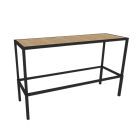 Hot metal statafel lang, met OSB blad