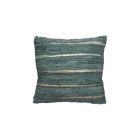 Kussen blauw met gouden rand 45x45 cm