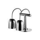 Luxe Warmtelamp 2-lamps, RVS, 230V