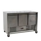 Koelwerkbank wit kunststof 143x77cm