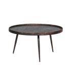 Home - Bijzettafel metaal-goud, rond XL Ø75 h38cm