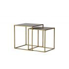 Home - Bijzettafels brass goud, metaal, 2