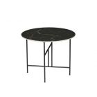 Home - Bijzettafel rond, marble black Ø60