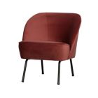 Home - mini fauteuil, Chestnut velvet, hxbxd 69x57x70cm