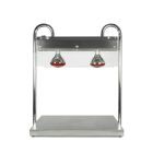 Warmtelamp 2-lamps, RVS