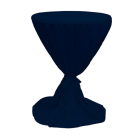 Statafellaken diabolo met strik, marine blauw