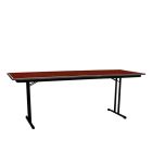 Klaptafel met T poot, 200x75 cm.