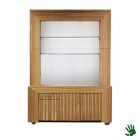 Bamboo achterkast wit