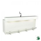White Heaven clubbar met kolomtap en LED verlichting