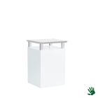 White Heaven bijzettafeltje, met houten plankje