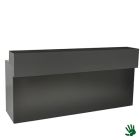Black Velvet buffet / bar met zwart blad, zwart opzetstuk