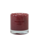 Waxinelichthouder - Bonito glas, Aubergine