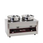 Au bain-marie, met 2 soeppotten