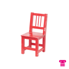 Kinderstoel hout 1-4 jaar, rood