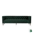 Home - 3-zits bank, forest green velvet