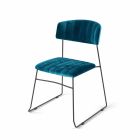 Home - dinerstoel Devine blue velvet,