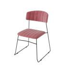 Home - dinerstoel Devine pink velvet,