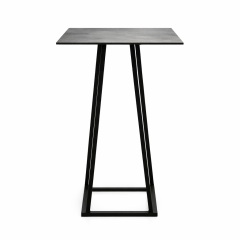 Stoel Raw, met bruin lederen zitting 