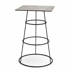 Stoel Raw, met bruin lederen zitting 