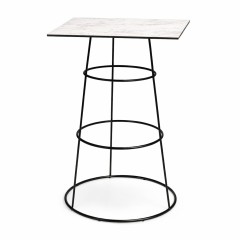 Stoel Raw, met bruin lederen zitting 