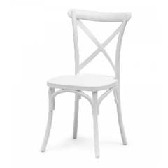 Stoel Raw, met bruin lederen zitting 