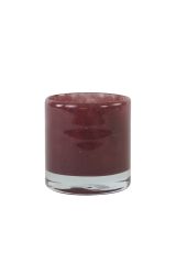 Stoel Raw, met bruin lederen zitting 