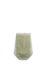 Stoel Raw, met bruin lederen zitting 