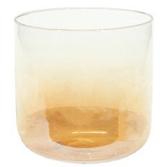 Stoel Raw, met bruin lederen zitting 